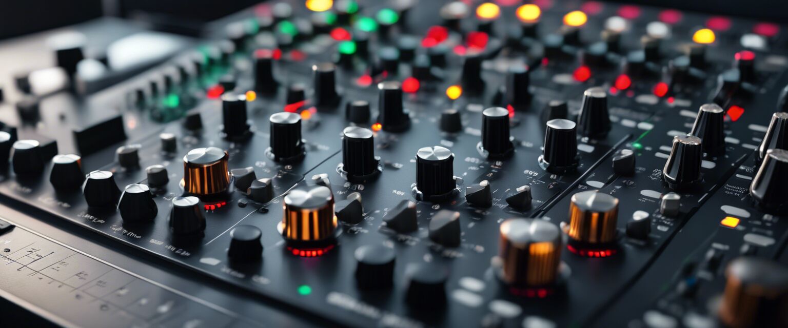 Detailed features of an audio mixer